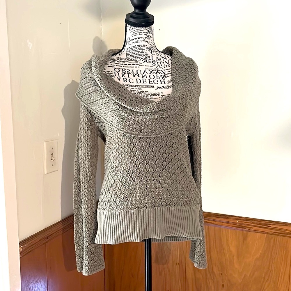 Off shoulder, neck, sweater, size medium